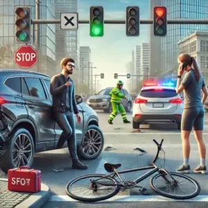 Hit by a car while riding your bike? Here's what to do next